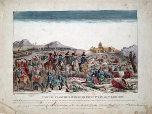 Feldzug in Preußen und Polen (1806-1807) Napoleon I. auf dem Schlachtfeld von Eylau am 9. Februar 1807 von Unknown artist