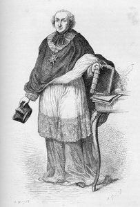 Kardinal Étienne-Charles de Loménie de Brienne - Étienne de Loménie de Brienne (1727-1794), französischer Prälat und Politiker - Gravur aus „Die Geschichte Frankreichs erzählt meinen Enkeln“ von François Guizot - 1872-1876 von Unknown artist