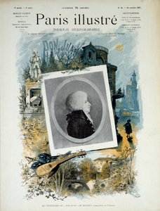 Hundertjahrfeier des Don Juan (Don Giovanni) von Mozart im Jahr 1787. Erste Seite des Illustrated Paris, Ausgabe vom 22. Oktober 1887. Paris, Musée Carnavalet
