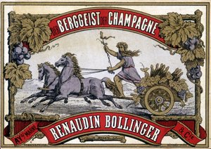 Champagneretikett „Renaudin Bollinger“ von Unknown artist