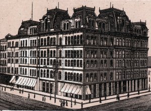 Chicago, USA: Blick auf Field, Leiter & Co. in „Die Welt illustriert 168 Ansichten“ (Ende des 19. Jahrhunderts) von Unknown artist