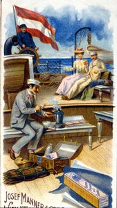 Schokoladenwerbung „Josef Manner & Comp, Wien“