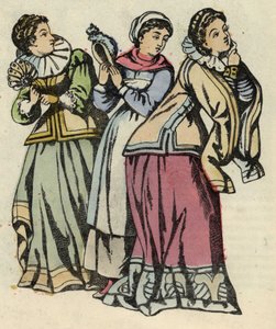 Aschenputtel und ihre schönen Schwestern. Illustration von Charles Perraults Märchen „Aschenputtel oder Der kleine Glasschuh“