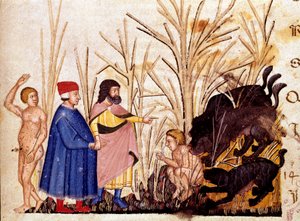 Kreis der Gewalttätigen: Dante und Virgil treffen die Gewalttätigen gegenüber anderen