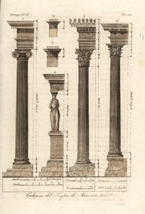 Säulen des Tempels der Minerva, Athen