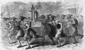 Konstantinopel - Organisation des Feuerwehrdienstes (Feuerwehrmann) im Jahr 1868 von Unknown artist