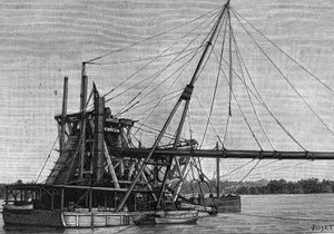 Bau des Panamakanals - Bohrung des Isthmus von Panama von Unknown artist