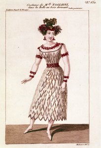 Kostüm der Tänzerin Maria Taglioni (1804-1884) im Ballett „Dornröschen“ von Piotr Iljitsch Tschaikowski