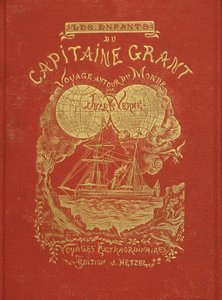 Cover von Jules Vernes Buch „Die Kinder des Kapitän Grant“, ed. Hetzel