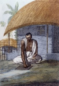 Kultur, Zivilisation und indische Gesellschaft: Porträt eines Astrologen, Indien. von Unknown artist