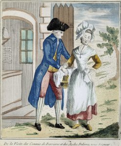 Zoll: Barriere-Steuer - Karikatur um 1800 von Unknown artist