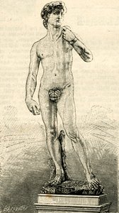 David von Michelangelo Buonarroti, Piazza della Signoria, Florenz von Unknown Artist