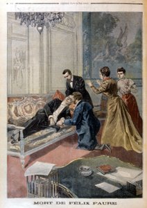 Tod von Félix Faure in den Salons des Elysée - in „Le Petit Journal“ vom 26.02.1899 von Unknown artist