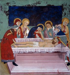 Grablegung Christi, Fresken in der Kapelle St. Sebastian von Unknown artist