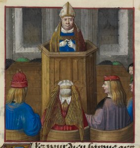 (Detail) Priester predigt den Armeen der Venus, aus 