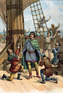 Entdeckung Amerikas durch Christoph Kolumbus (Cristoforo Colombo) im Jahr 1492