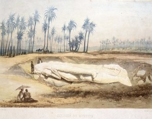 Entdeckung des Kolosses von Memphis, Altes Ägypten von Unknown artist