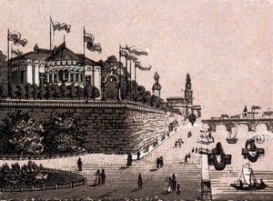 Dresden, Deutschland: Blick auf das Belvedere