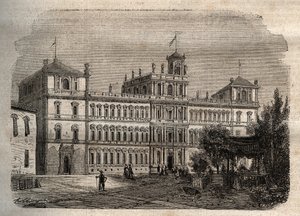 Herzogspalast von Modena im 19. Jahrhundert - Der Herzogspalast 1634 - Herzogspalast von Modena.