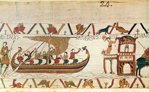 Graf Harold kehrt nach England zurück, Teppich von Bayeux