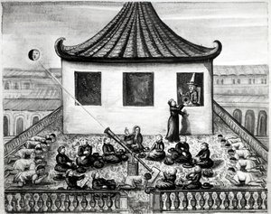 Sonnenfinsternis - in „Reisen des Königreichs Siam, historisch von 1688“