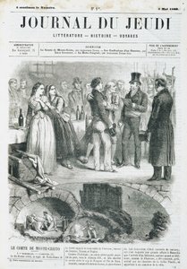 Edmond Dantès, der Graf von Monte Cristo, gibt einen Empfang - in „Le Journal du Jeudi“ vom 03.05.1860