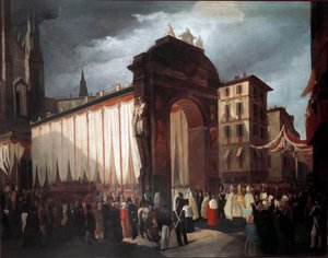 Einzug des neuen Erzbischofs von Mailand am 5. Dezember 1847 von Unknown artist