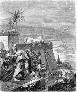 Episode der Eroberung Algeriens im Jahr 1832 - Einnahme von Bone, 21. März. von Unknown artist
