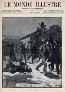 Ereignisse in Bulgarien: Die Ermordung von Herrn Beltchef in Anwesenheit von Stefan Stambolov (1854-95) - Sofia