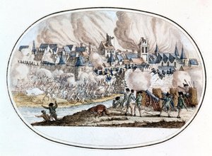 Föderalistische Aufstand. Die Einnahme von Toulon von den Engländern im Jahr 1794, bei der sich der junge Bonaparte auszeichnete