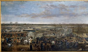Erstes Kaiserreich: Kaiser Napoleon I. (1769-1821) (auf dem weißen Pferd) in der Schlacht von Leipzig (Völkerschlacht), 16.-19. Oktober
