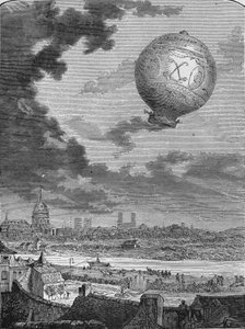 Erste Ballonfahrt von Pilatre de Rozier und dem Marquis d