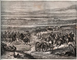 Erste Koalition: Schlacht von La Favorite (Italien), Januar 1797, zwischen den französischen Truppen Napoleons und der österreichischen Armee während des ersten Italienfeldzugs.