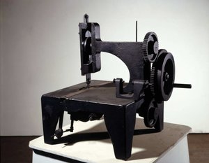Erstes Modell der Singer-Nähmaschine (Mitte des 19. Jahrhunderts) von Unknown artist