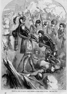 Franz I. gefangen genommen in der Schlacht von Pavia (1525) von Unknown artist