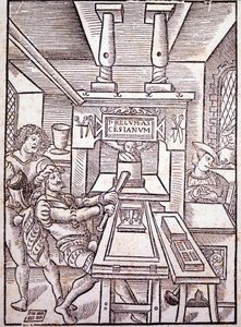 Französische Presse. 16. Jahrhundert.