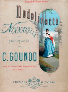 Frontispiz von Dodelinette, Wiegenlied von Charles Gounod, geschaffen für seine Tochter von Unknown artist