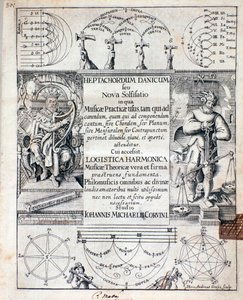 Frontispiz von Heptachordum danicum von John Michael Corvinus von Unknown artist