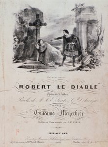 Frontispiz von Robert le diable, Oper von Meyerbeer (19. Jahrhundert)