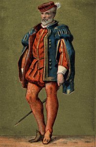 Gaspard de Coligny (1519-1572), Admiral von Frankreich. von Unknown artist