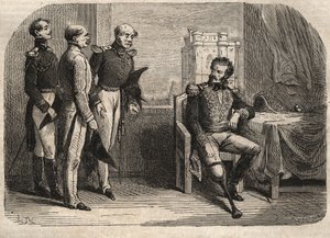 General Daumesnil weigert sich, das Château de Vincennes, Frankreich, zu übergeben von Unknown artist