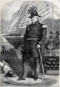General Winfield Scott (1786 - 1866). Gravur von 1860.