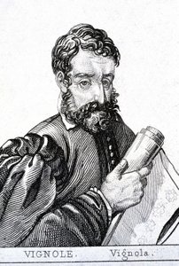 Giacomo Barozzi, genannt il Vignola, in Französisch Le Vignole (1507 - 1573) italienischer Architekt von Unknown artist