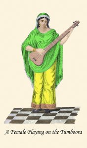 Mädchen spielt die Tumboora