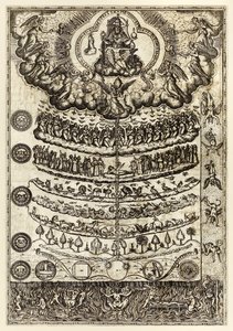 Große Kette des Seins" aus "Rhetorica Christiana ad concionandi et orandi usum accommodate..." von Diego Valadés von Unknown artist