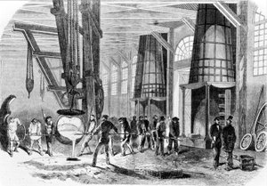 Gießerei von Grenelle im Jahr 1885