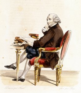 Guillaume Chretien (Guillaume-Chretien) von Lamoignon de Malesherbes (1721-1794). Französischer Politiker. Gravur von 1838