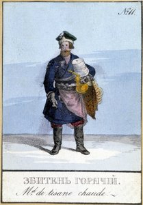 Kräutertee-Verkäufer in Russland im 19. Jahrhundert von Unknown artist