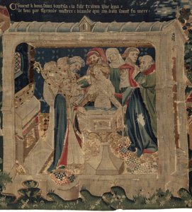 Geschichte von Saint Piat und Saint Eleuthère, Szene 13: Die Taufe von Blanda