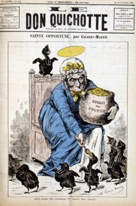 Heilige Opportune und das Budget der Kulte: den kleinen Krähen gibt sie ihre Nahrung - in „Le Don Quixote“ vom 24.11.1882